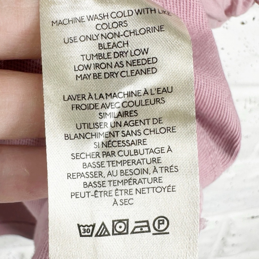 WE THE FREE Blossom Tee in Mauve Oversized Tee with Balloon Short Sleeve Medium - Picture 11 of 14